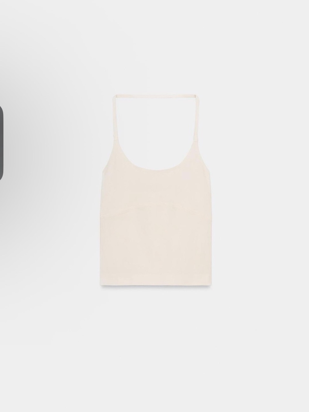 Zara Thin Strap Halter Top - Cream